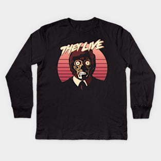 They Live! Obey, Consume, Buy, Sleep, No Thought and Watch TV. Kids Long Sleeve T-Shirt